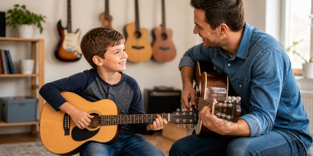What Age Good Kids Guitar Learning Featured